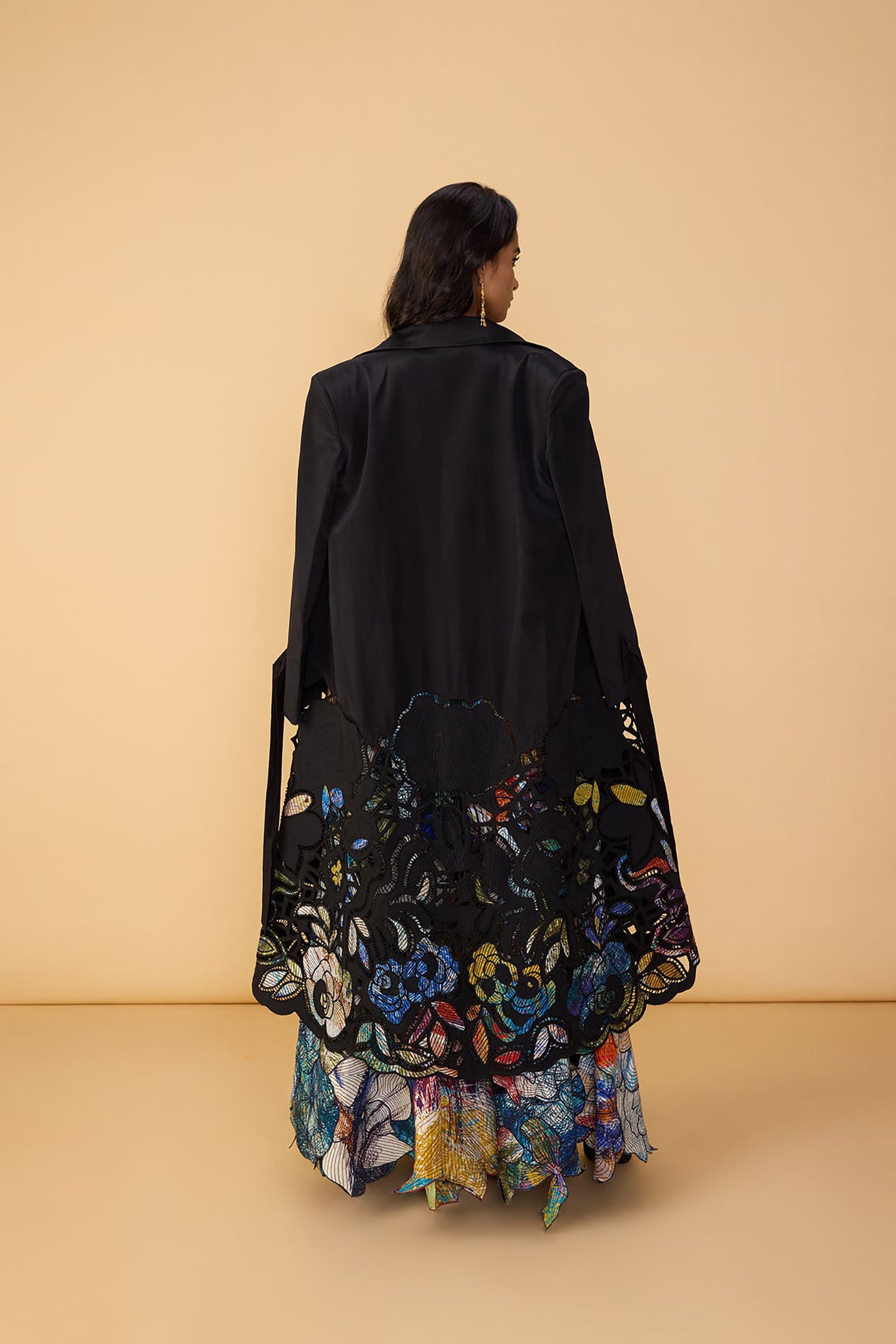 Denzel Trench, Larissa Corset Blouse and Zoya Lehenga Skirt