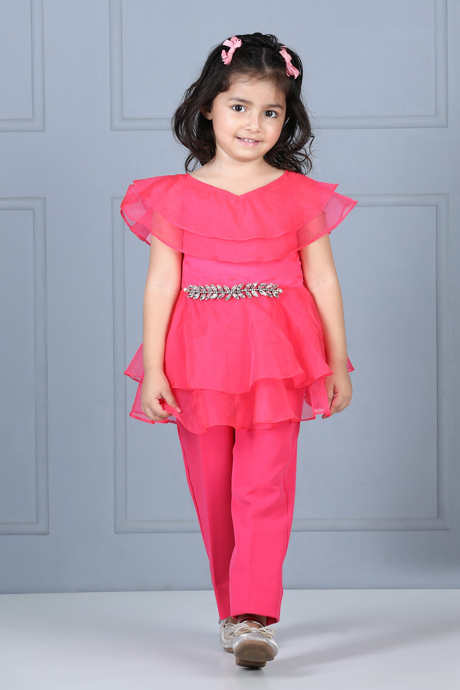 Top and Pant with Broach