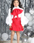 3 Piece with Fur Detailing On Skirt