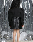 Top N Skirt with Flower Motifs On Skirt