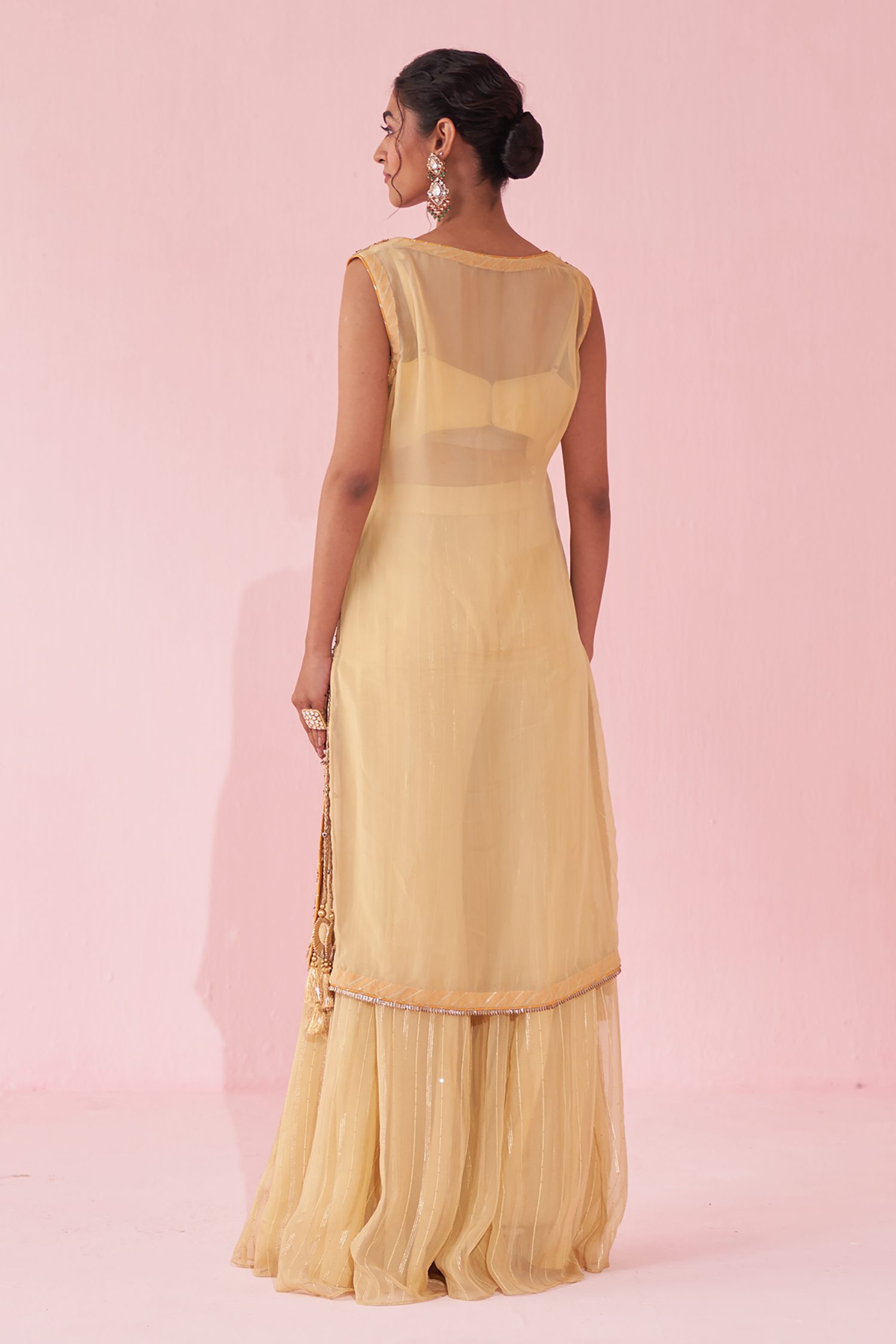 Geetika Yellow Sharara Set