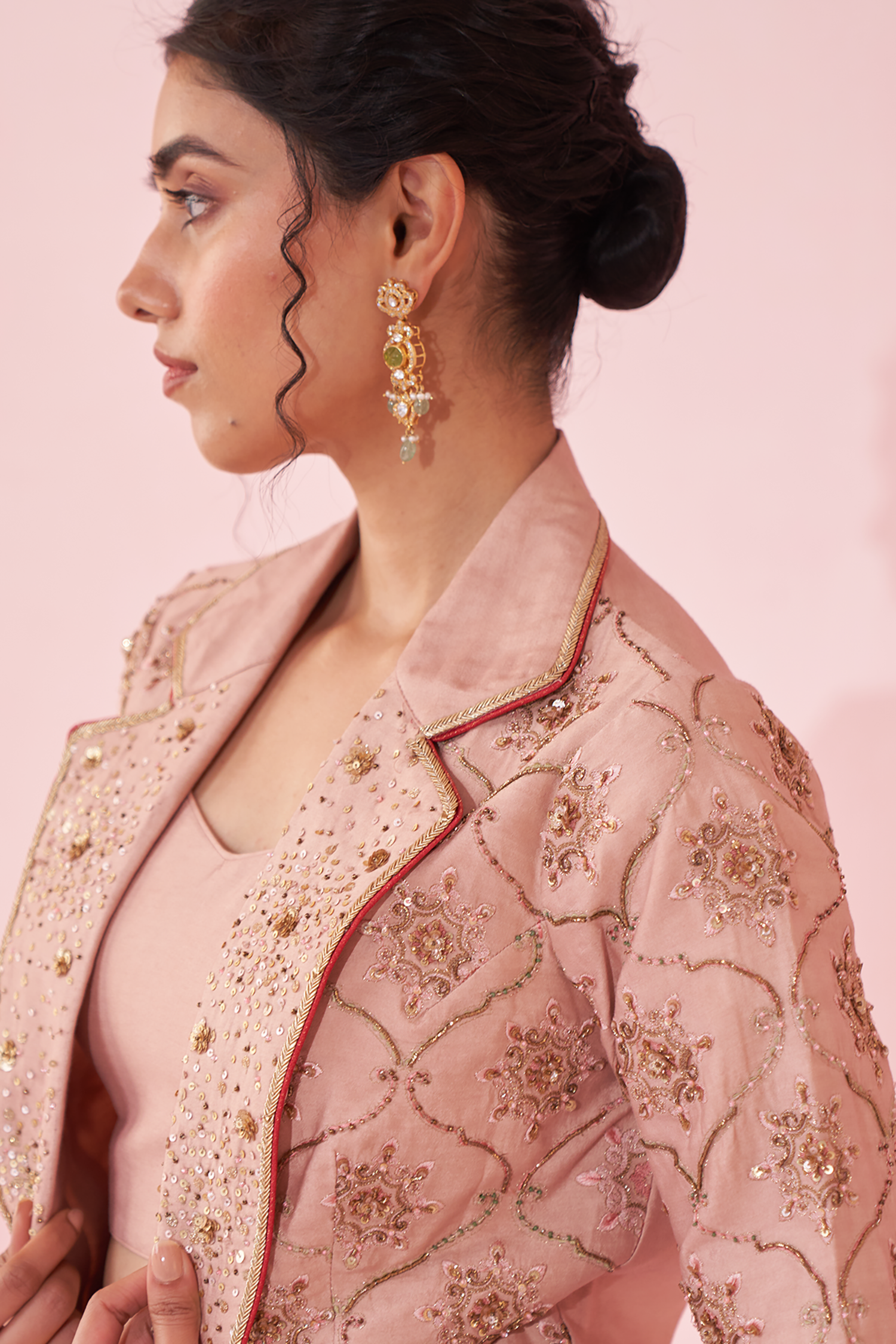 Gaarvi Blush Pink Lehenga Set
