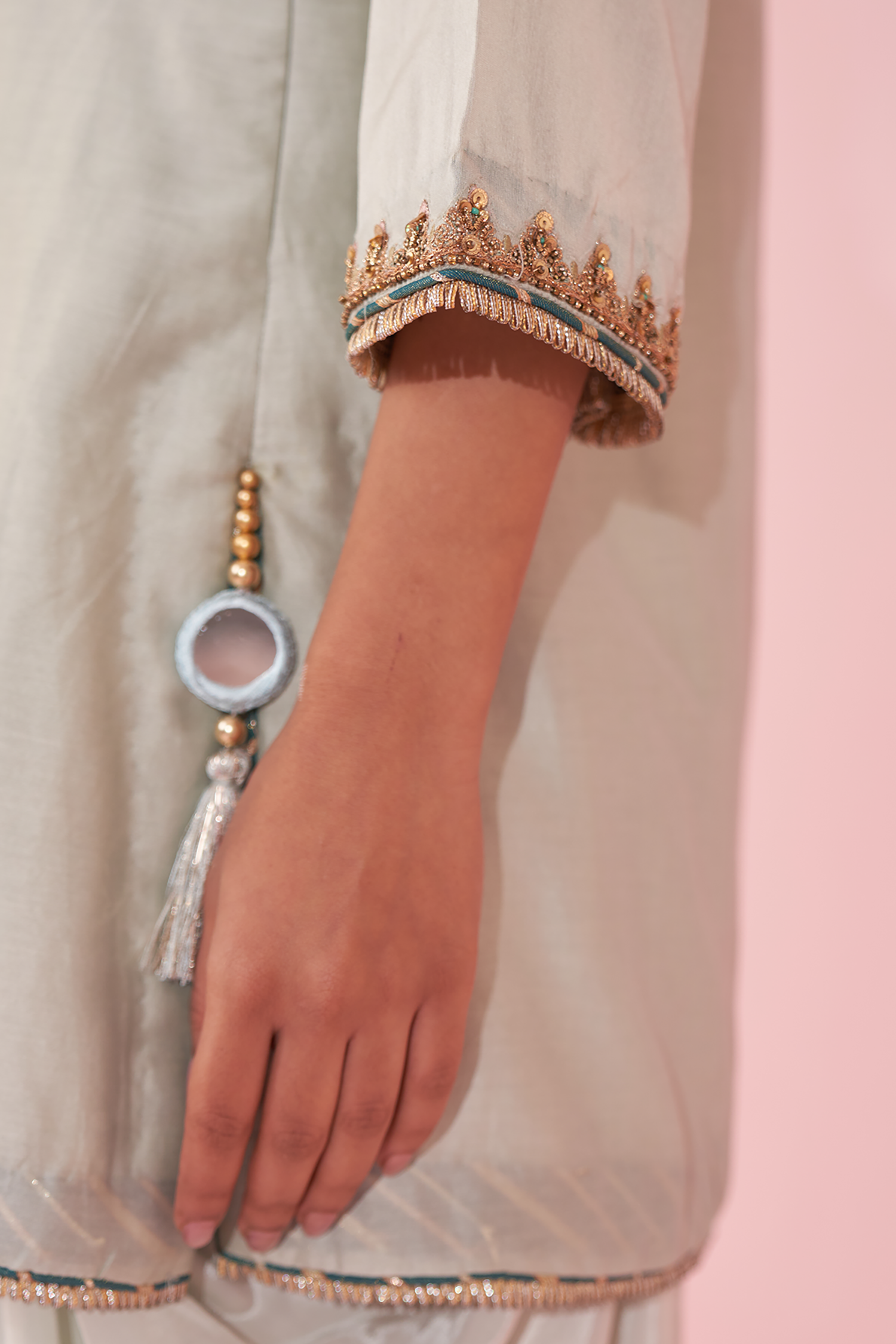 Geeta Ice Blue Kurta Set