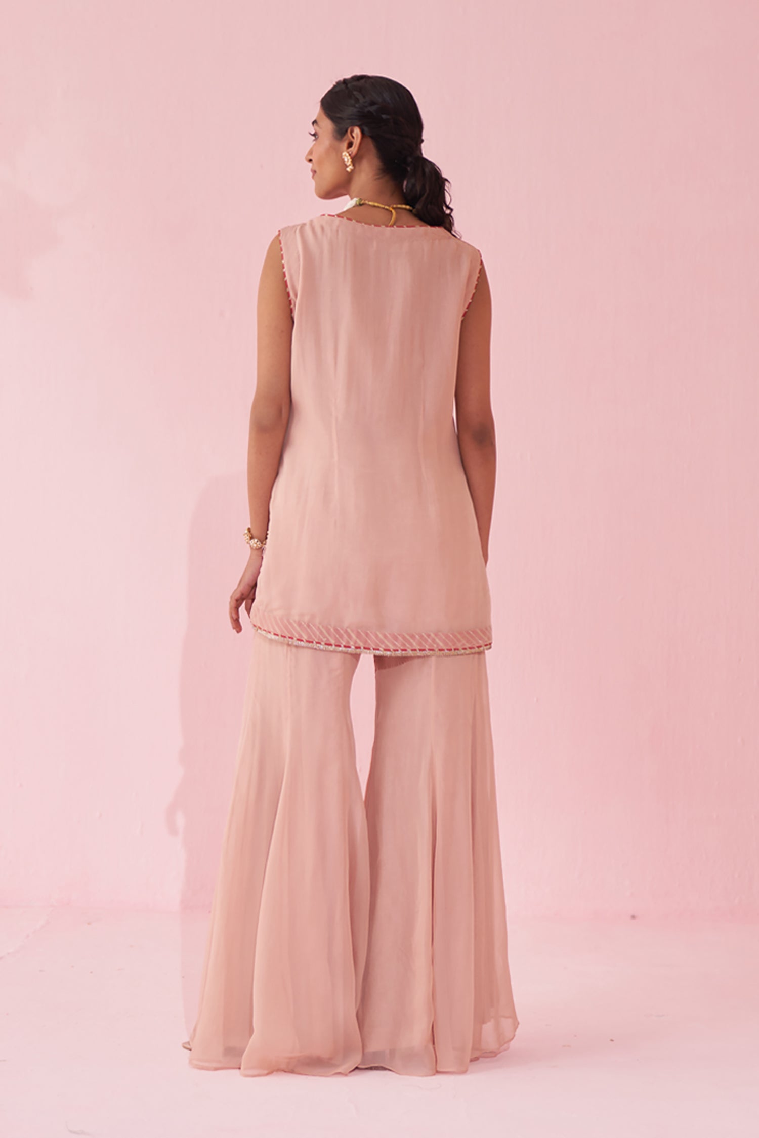 Gajara Blush Pink Shirt Pant Set