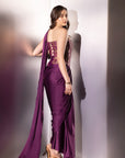 Regal Pre Draped Saree Ensemble