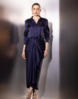 Navy Versatile Pinpoint Co Ord Set