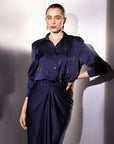 Navy Versatile Pinpoint Co Ord Set