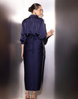 Navy Versatile Pinpoint Co Ord Set