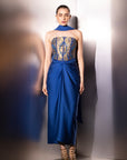 Cobalt Vesper Brocade Corset Set