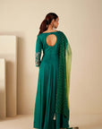 Elegantly Zardosi Embroidered Yoke With Minimalistic