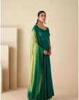 Elegantly Zardosi Embroidered Yoke With Minimalistic