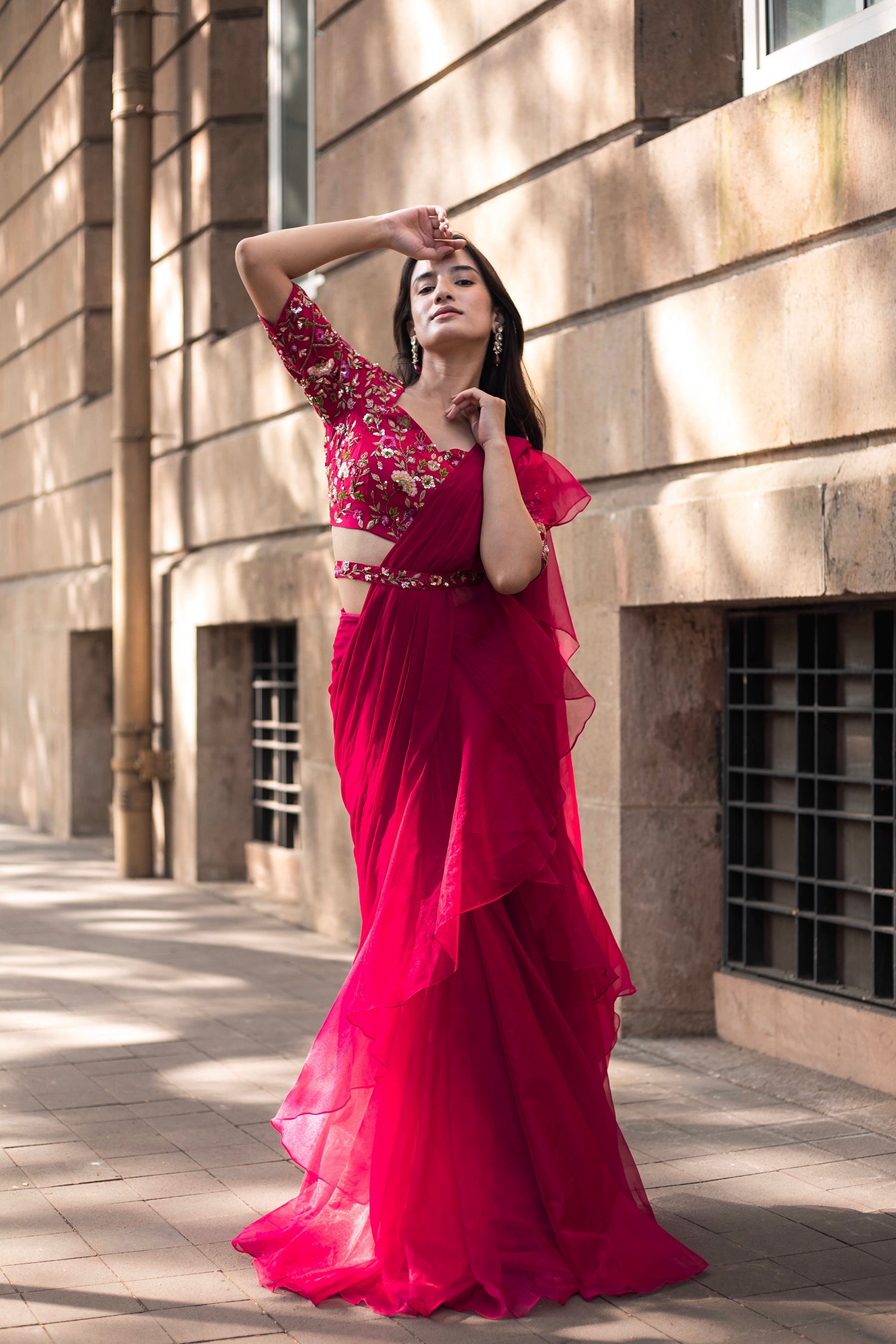 Petunia Pink Saree