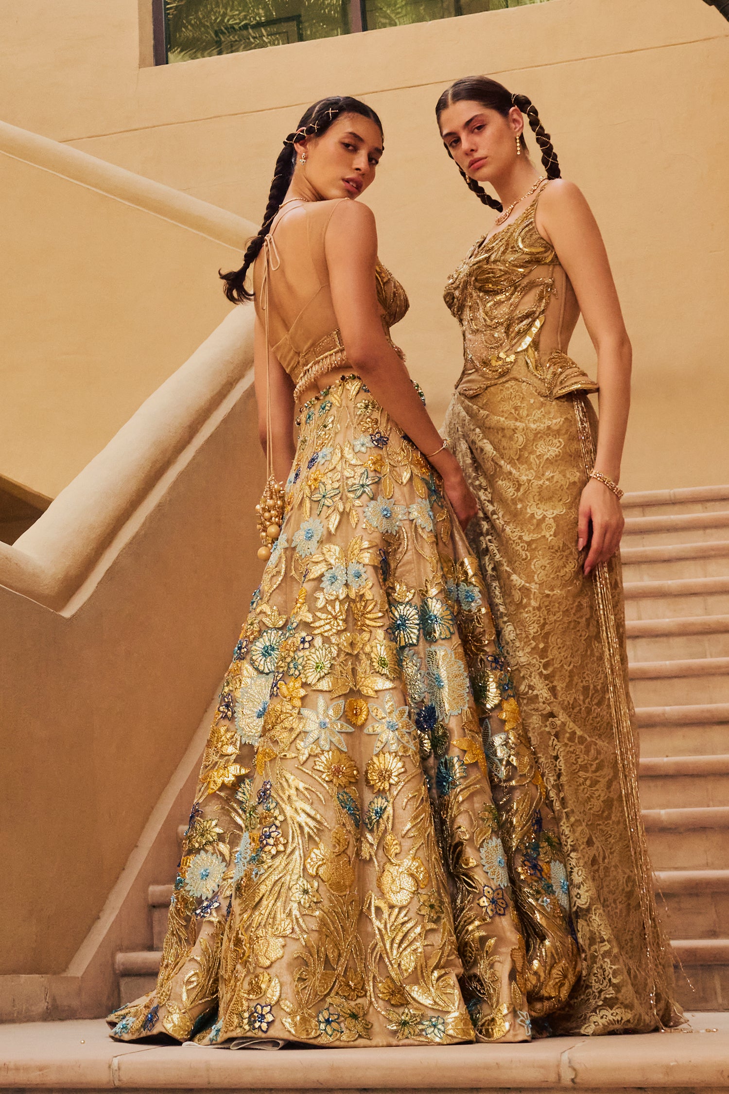 Gold Wave Gown