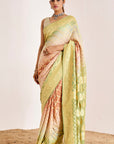 Traditional Banarasee Bandhani Saree in Modern Colors
