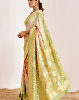 Traditional Banarasee Bandhani Saree in Modern Colors