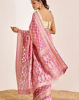 Traditional Banarasee Bandhani Saree in Modern Colors