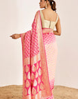 Traditional Banarasee Bandhani Saree in Modern Colors