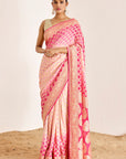 Traditional Banarasee Bandhani Saree in Modern Colors
