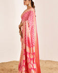 Traditional Banarasee Bandhani Saree in Modern Colors