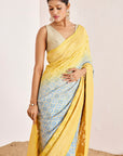 Traditional Banarasee Bandhani Saree in Modern Colors