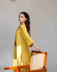 Khushboo & Pankaj Yellow Summer Kurta Set