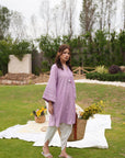 Khushboo & Pankaj Lilac Cotton Kurta Set