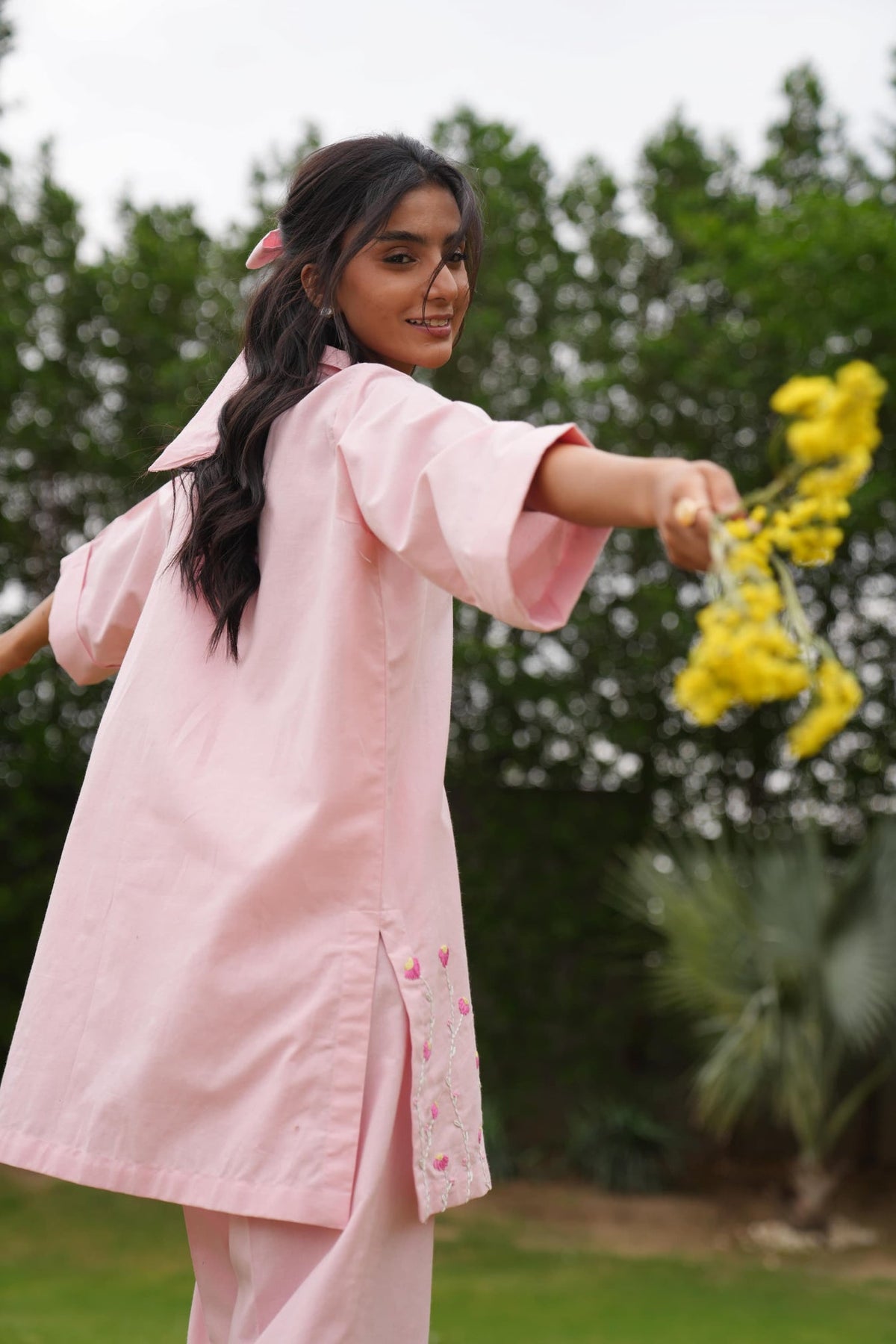Khushboo &amp; Pankaj Summer Pink Co-ord Set