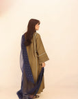 Khushboo & Pankaj Earthy Olive Festive Kurta Set