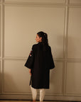 Khushboo & Pankaj Noir Bloom Embroidered Kurta Set