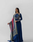 Intricately Sequined Ombre Anarkali Set