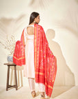 Intricately Sequin Embroidered Green Georgette Anarkali with Pleated Ombre Flare