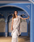 Pre-Drape Saree with a Stunning Ruffle Style