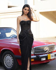 Hour-Glass Corset Dress And Cropped Jacket