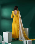 Sequin Embroidered Ombre Georgette Anarkali Set