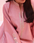 Khushboo & Pankaj Rose Blush Embroidered Kurta Set