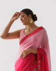 Ombre Saree with Sequin Embroidered Border