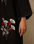 Khushboo & Pankaj Noir Bloom Embroidered Kurta Set