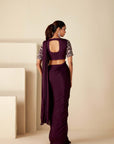 Red Zardosi and Threadwork Bridal Saree