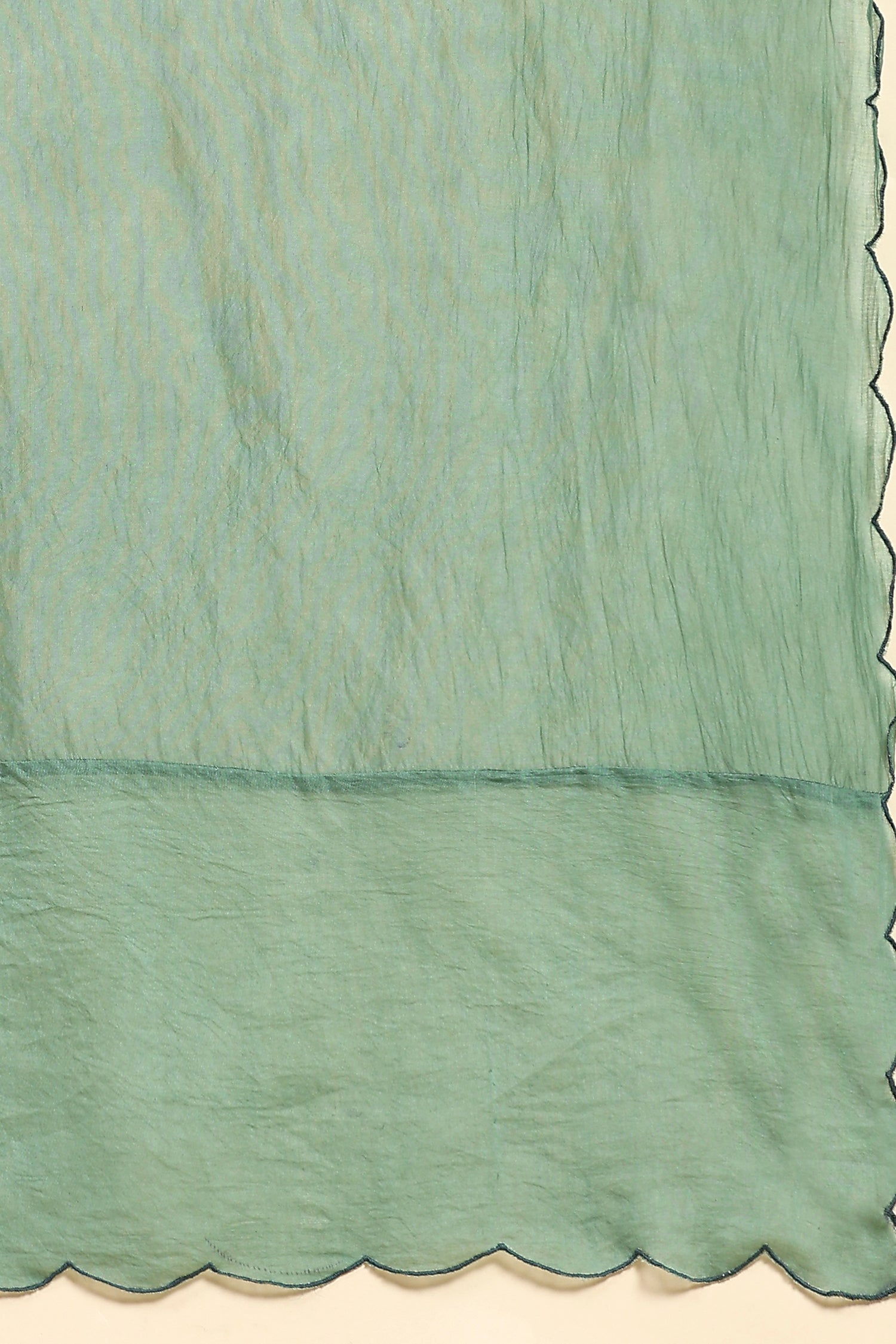 Chikankari Shimmer Anarkali Kurta Set - Green