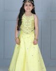 Halter Blouse with Silk Lehanga
