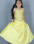 Halter Blouse with Silk Lehanga