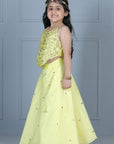 Halter Blouse with Silk Lehanga