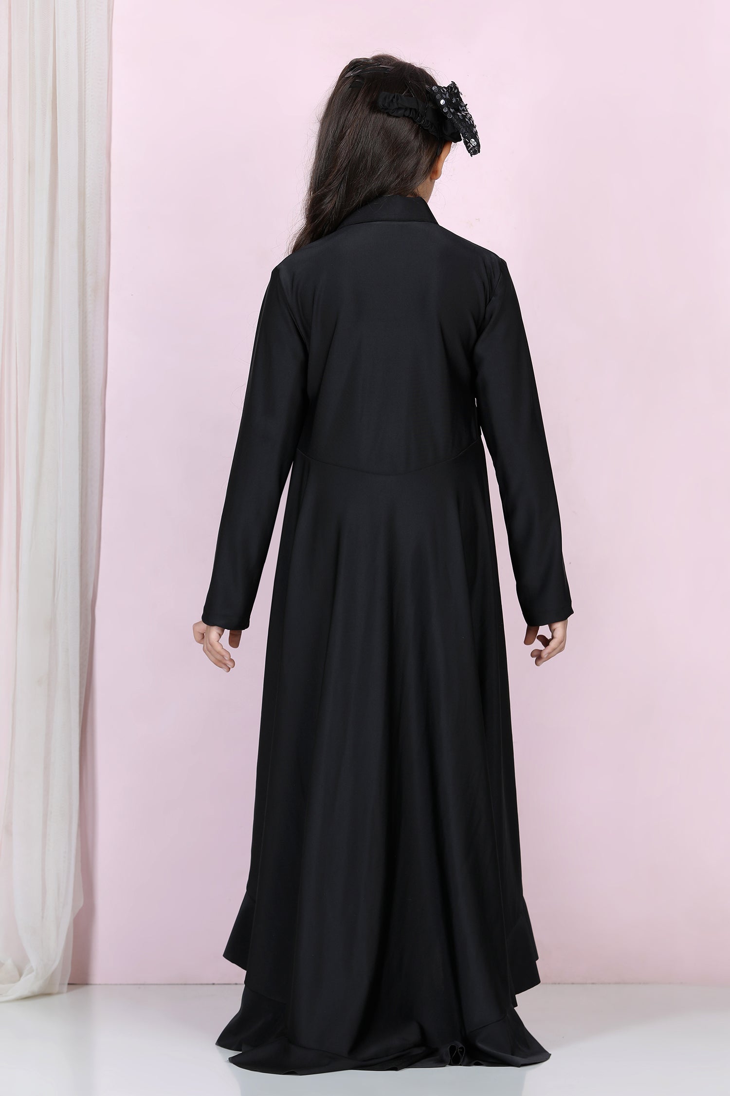 Dress with Cut On Sides and Flower Detailing