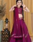 Lehanga with Leather Work
