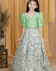 Leather Work Lehenga Set