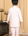 Sherwani with Slim Fit Pajama - Peach