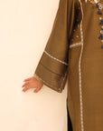 Khushboo & Pankaj Earthy Olive Festive Kurta Set