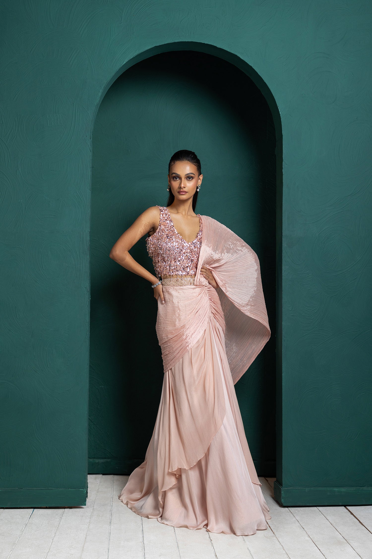 Blush Elegance Drape Set