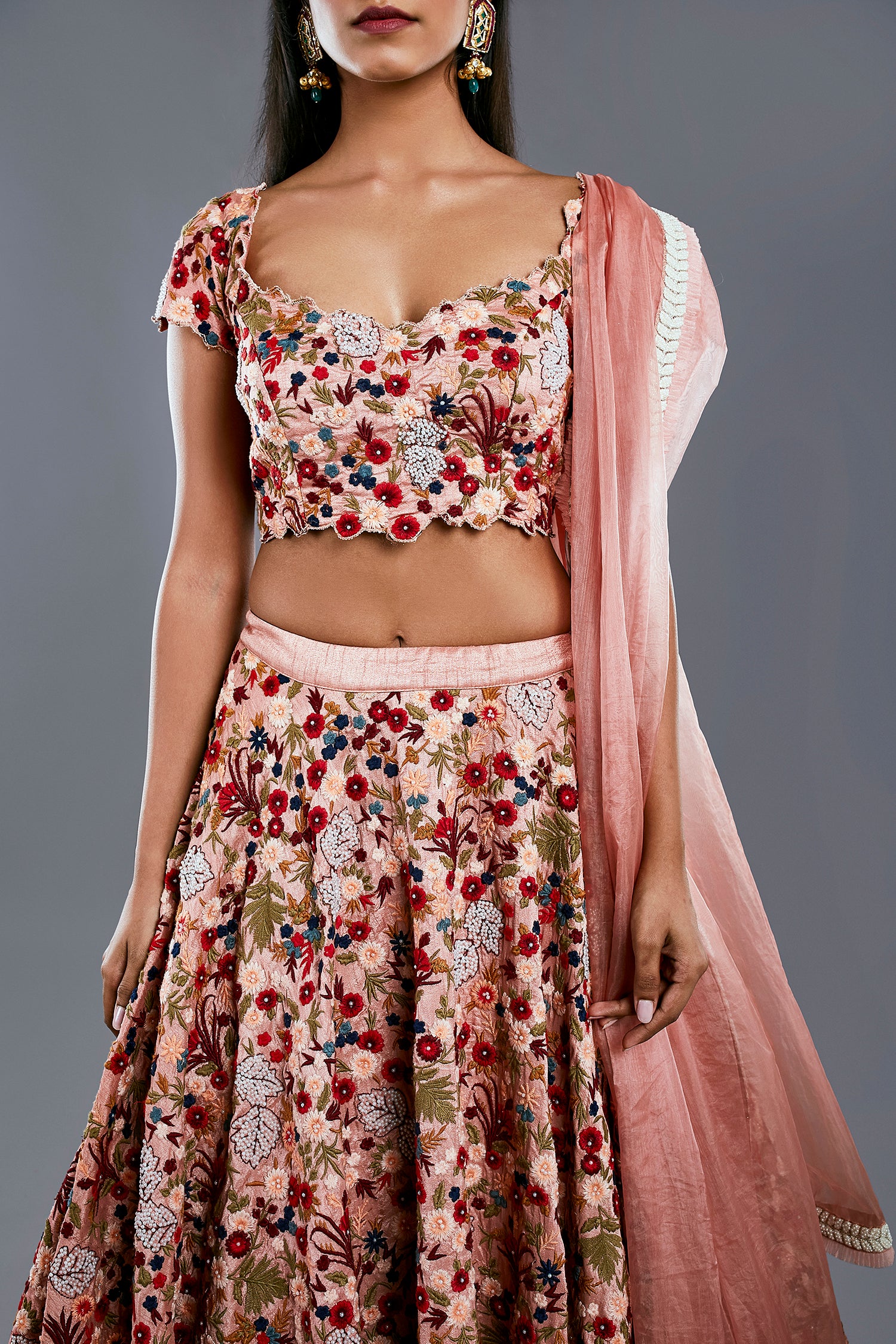 Floral Embroidered Lehenga