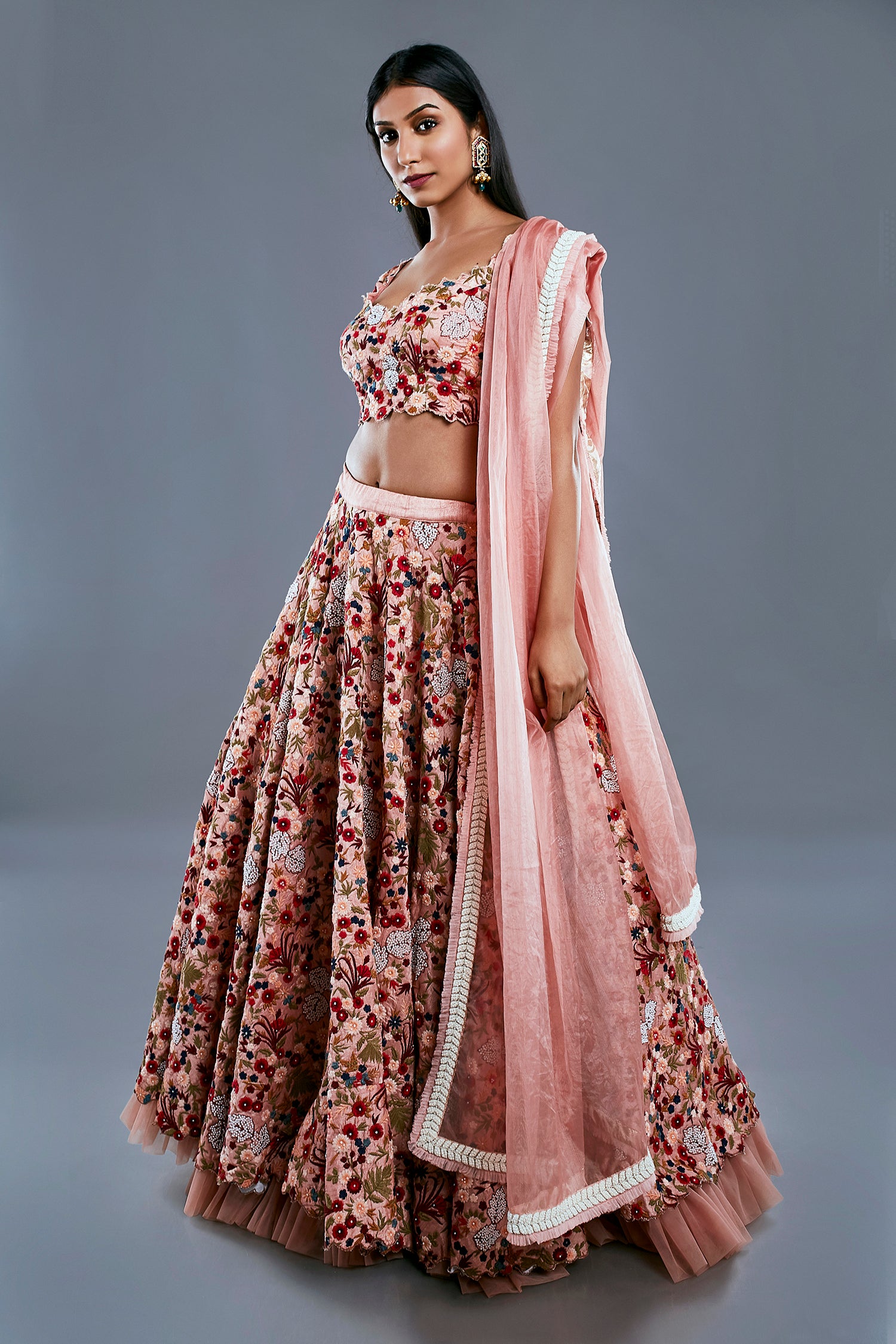 Floral Embroidered Lehenga